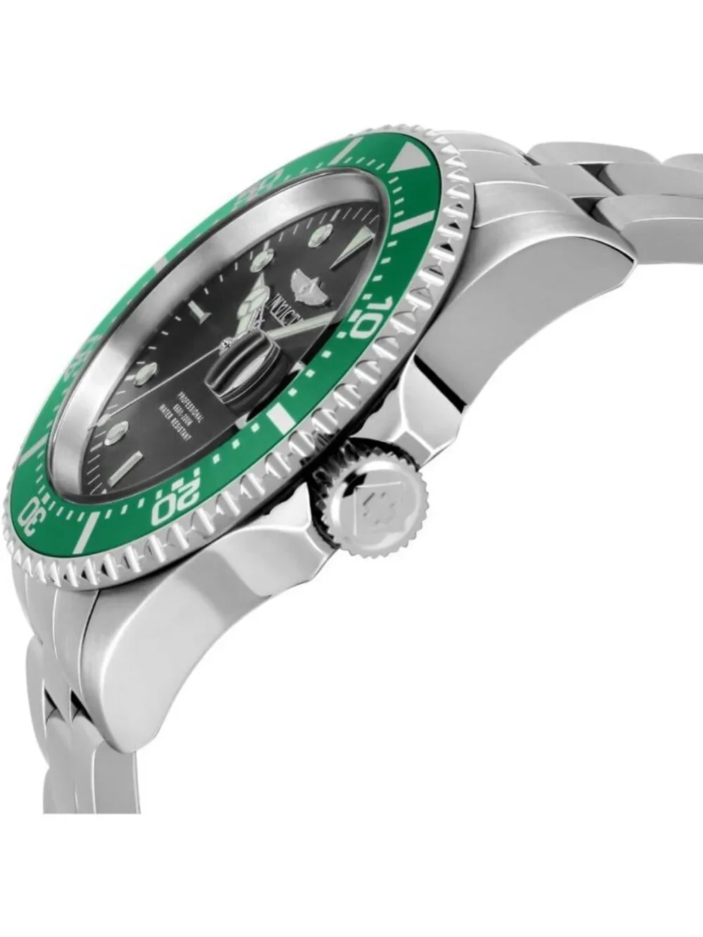 Men's Pro Diver Quartz Watch - Silver Analog Display, Water Resistant, Stylish